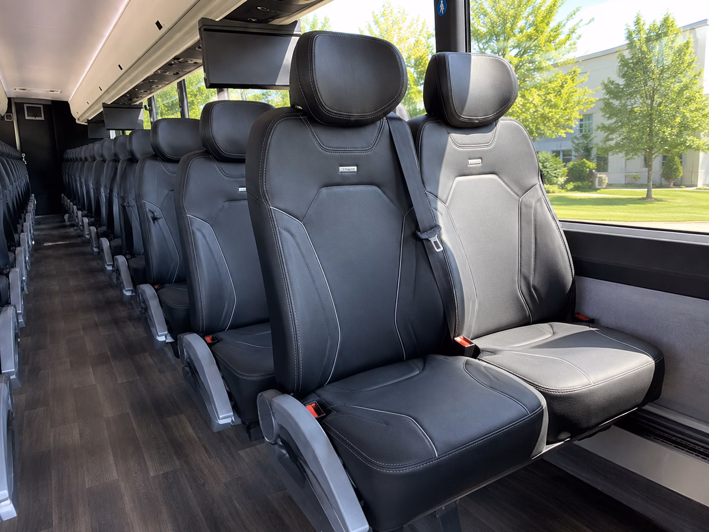 auburn comfortable charter buses for government military personnel