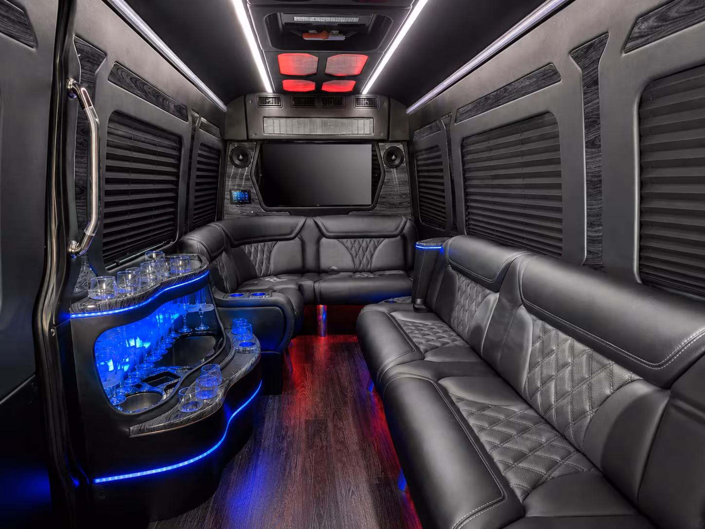 dothan 30 passenger party bus interior