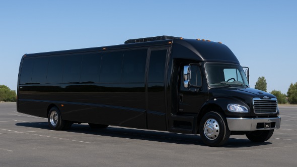 Exterior of Charter Bus Company Huntsville's 25 Passenger Mini bus in Huntsville