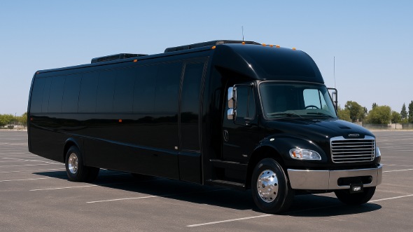 Exterior of Charter Bus Company Huntsville's 35 Passenger Minibus in Huntsville