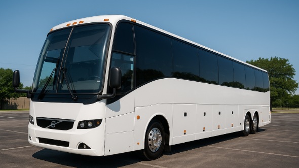 Exterior of Charter Bus Company Huntsville's 50 Passenger Charter Bus in Huntsville