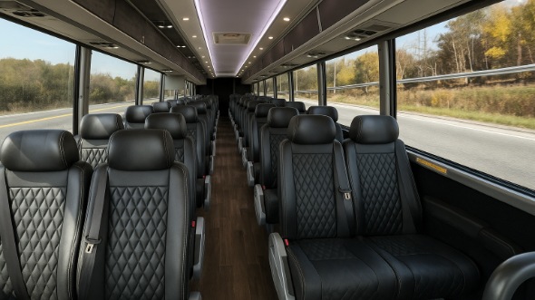 dothan 28 passenger minibus inside