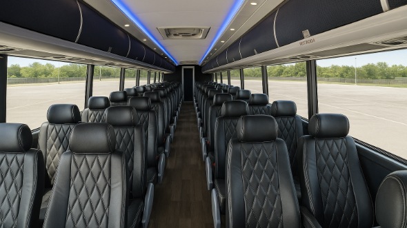 dothan 54 passenger charter bus inside