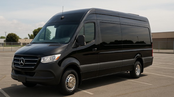 Exterior of Charter Bus Company Huntsville's Sprinter Limo in Huntsville